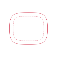 Objects Plates Ikea Vardera Plate Rectangle Outline Drawing Svg Vector, Free Vectors File